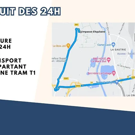 T3 Proche Circuit Du Mans *